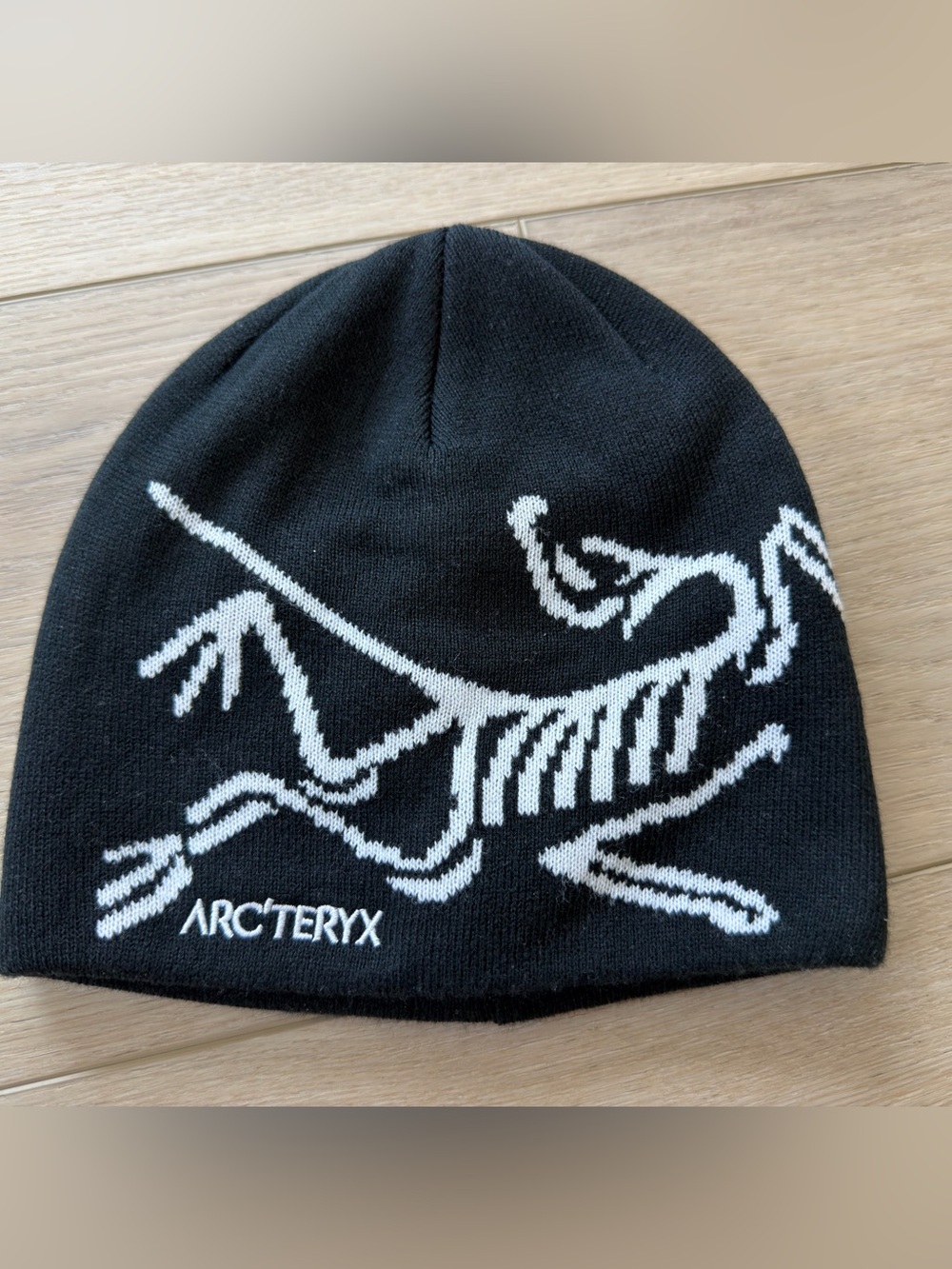 Arc'teryx Black and White Beanie Hat